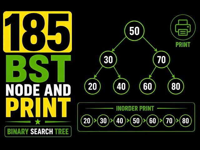 185 | BST Node and Print