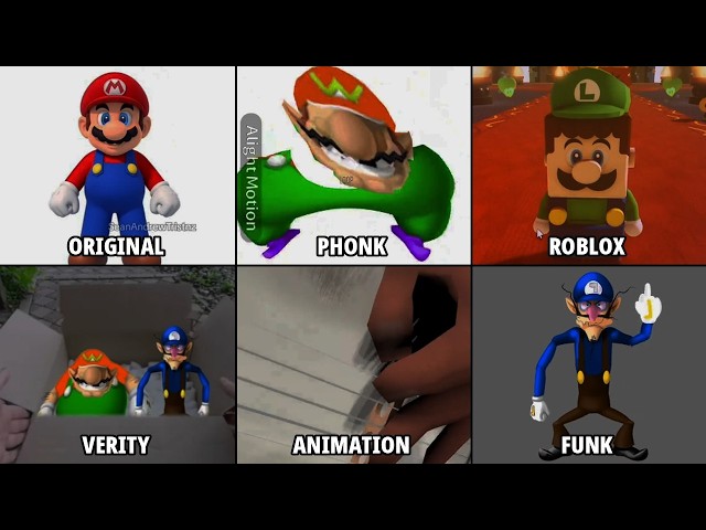 Wawario Waluigi Meme — All Versions (Part 2)