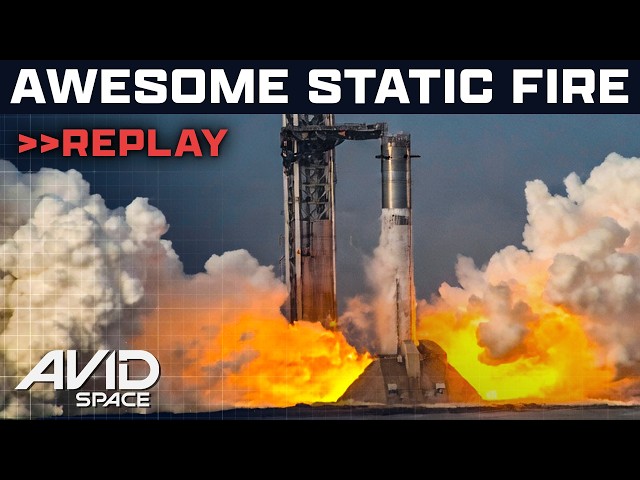 Booster 19 static fires 33 Raptor 3 engines at Pad 2!
