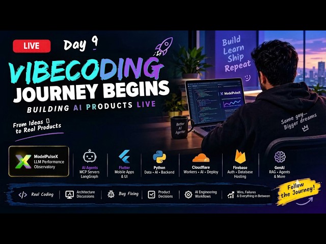🚀 Day 9: Building AI Products Live | Vibecoding Journey Begins