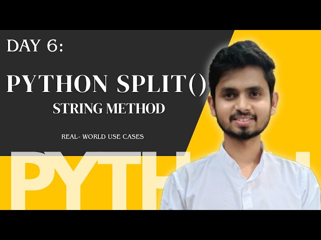 Python split() Function Explained | String Split with Real-World Examples | Lesson 6 | 2026–2027