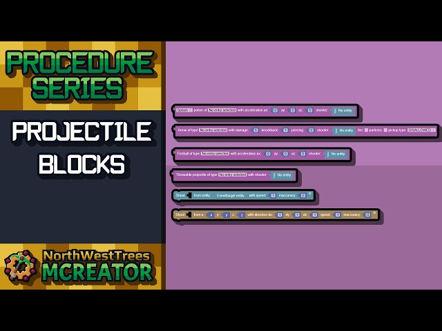 #60 Projectile Blocks | MCreator Procedure Series