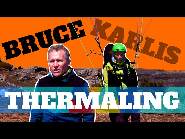 Thermaling with a paraglider - Bruce Goldsmith