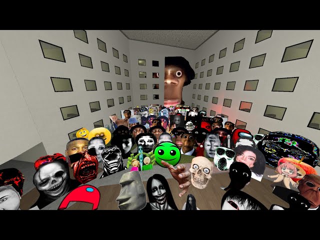 Too Much All Nextbots Chasing in Liminal Hotel Gmod EP 3