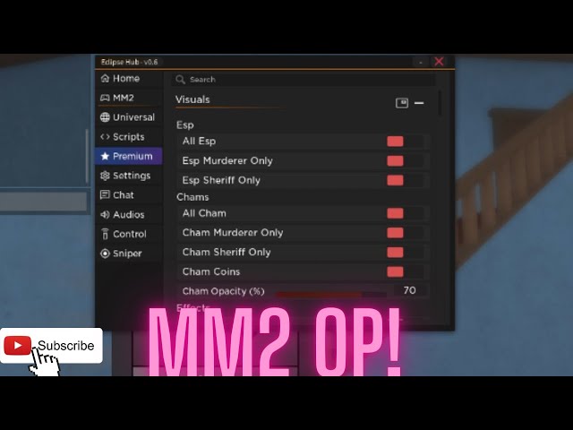Roblox Murder Mystery 2 OP SCRIPT (ECLISPE HUB)" THE BEST HUB IN MM2?! (WORKS)