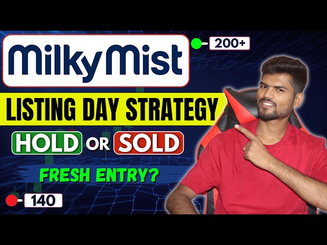 Milky Mist IPO Listing Day Strategy 🔥 HOLD, SELL या Fresh Entry? 