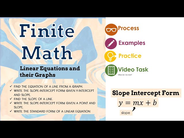 Finite Math - Graphing Linear Equations