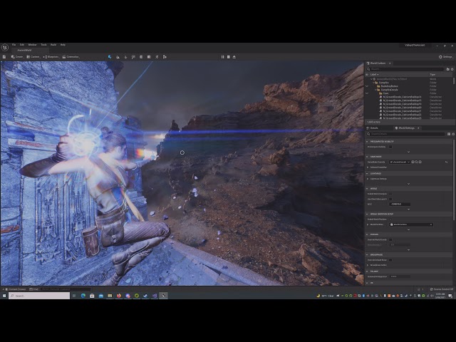 Unreal Engine 5 Demo : Non-shadow casting lights