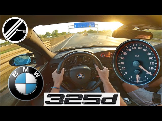 BMW 325d E90 | 250 PS | Top Speed Drive German Autobahn No Speed Limit POV