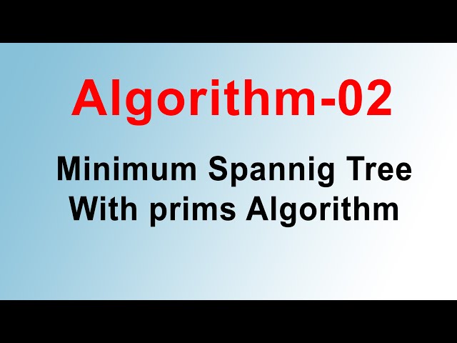 Minimum Spanning Tree with Prims Algorithm Bangla Tutorial