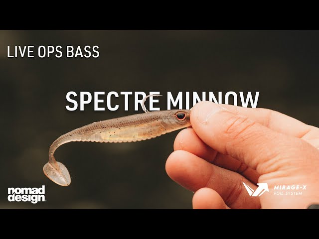 Live Ops Spectre Minnow - FINESSE paddletail with built in FLASH. Mirage X internal foil system