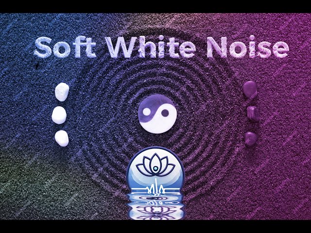 1 FULL HOUR: Soft White Noise Track - For Meditation, Centering, & Sleep - INTRO W BLACK SCREEN