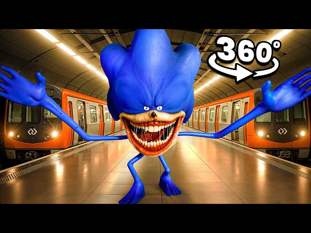 Shin Sonic Found YOU in Subway Station | Survive or DIE (Scary VR 360° 4K Video)