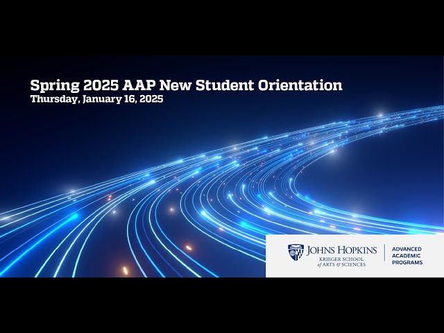 AAP Spring 2025 New Student Orientation