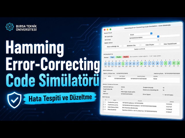 Hamming Error-Correcting Code Simülatörü