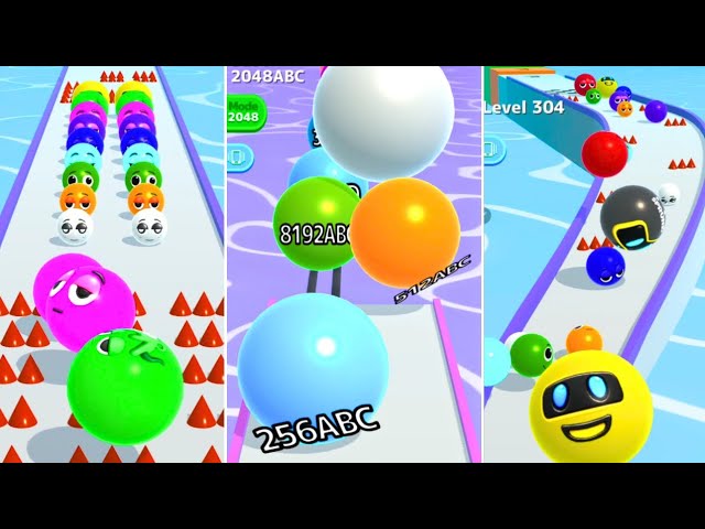 [32AAN to 2048ACV] CROSS 2048ABC Score?-Ball Run 2048 Infinity Mode vs Sprunki Ball Run 2048