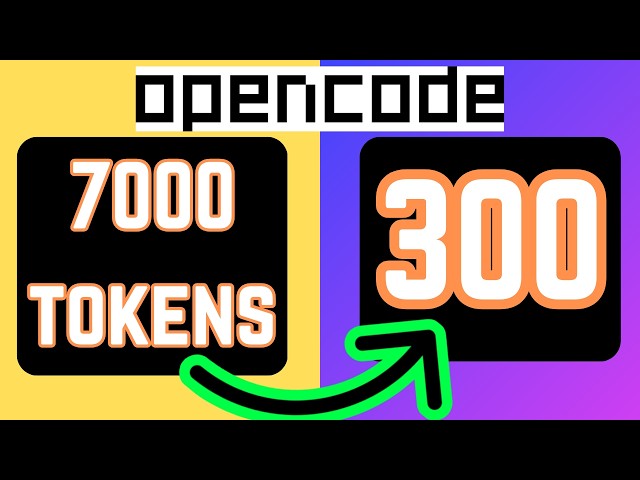 I Cut My OpenCode Token Usage by 96%  - Here's How