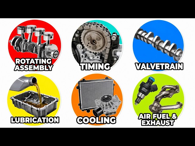 Every Part of an Engine Explained (in 12 minutes)