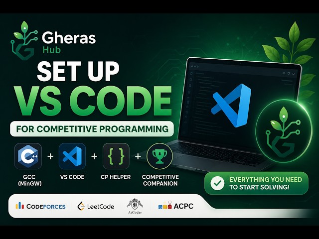 Install GCC (MinGW) & VS Code for Competitive Programming | Beginner Guide