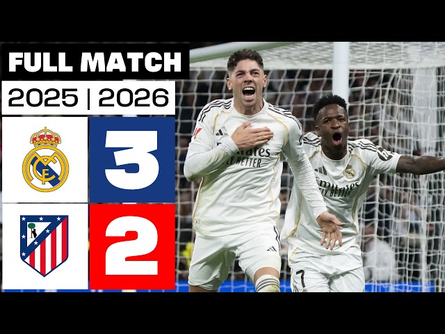 Real Madrid 3 - 2 Atlético de Madrid 2025/26 PARTIDO COMPLETO