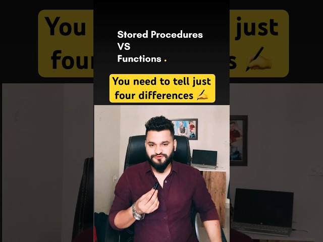 What is the difference between stored procedures and functions #shorts #coding #sql #sqlqueries