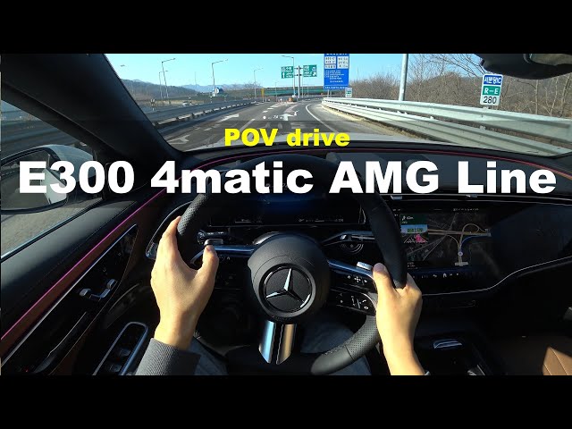 2024 Mercedes Benz E300 4matic AMG Line POV drive
