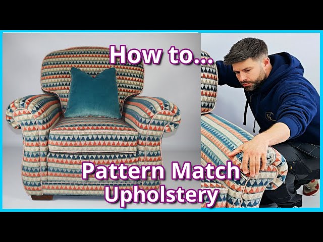 HOW TO PATTERN MATCH FABRIC FOR UPHOLSTERY | HOW TO WORK WITH PATTERNED FABRIC | FaceliftInteriors