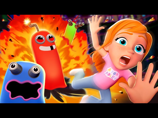 RAiNBOW GHOSTS 5 - EXPLODED BY RED!!  Adley and Orange help save Niko! Trapped in the Portal House!