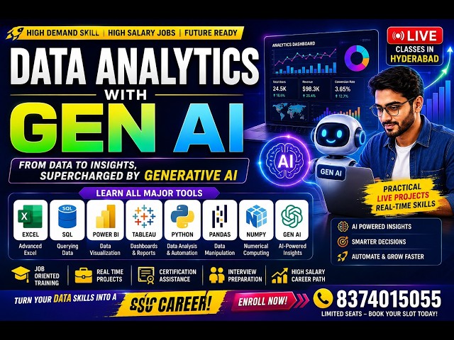 Best Data Analytics & Gen AI Training in Hyderabad | Job-Oriented Courses