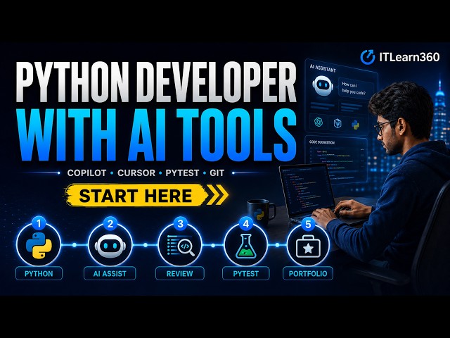Python Developer Roadmap with AI Tools | Copilot, Cursor, pytest & Git