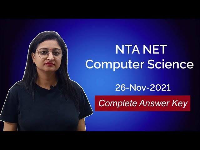 Detailed Questions Discuss| NTA UGC NET CS 2021 | Computer Science | Varsha Agarwal|26 Nov 21(Q-12)