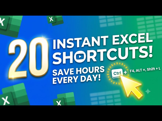 20 Powerful Excel Formulas That Will Save You Hours of Work #xcelin #excel #exceltips  #shortcut