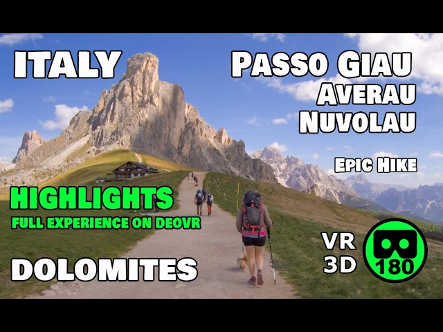 Passo Giau VR180 3D | One of the Most Scenic Hikes in the Dolomites (31/05/26)