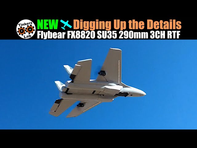 Digging Up the Details | NEW Flybear FX8820 SU35 290mm 3CH Gyro Fighter Jet RTF