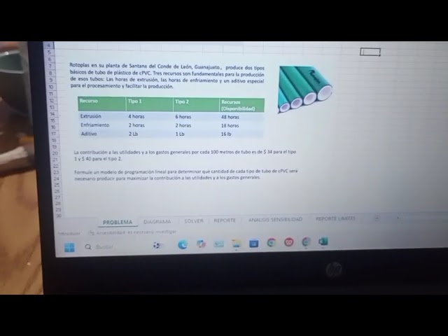 Ejercicio Solver