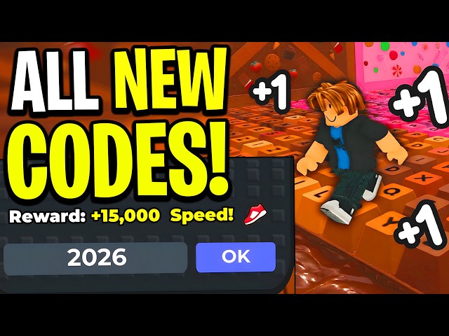 *NEW* ALL WORKING CODES FOR +1 SPEED KEYBOARD ESCAPE IN 2026! ROBLOX +1 SPEED KEYBOARD ESCAPE CODES
