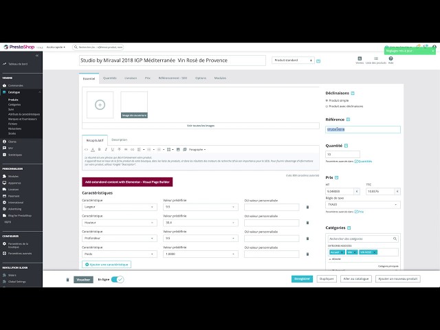 Formation Prestashop dropshipping Webdrop = Gestion du catalogue
