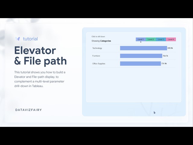 How to build an Elevator and File path display in Tableau