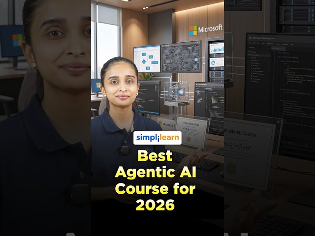 Best Agentic AI Course 2026 | Agentic AI Course with Microsoft Certification | #Shorts |#Simplilearn