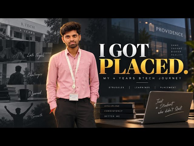 From Tier 3 College to Product-Based Company | My 4 Years BTech Journey