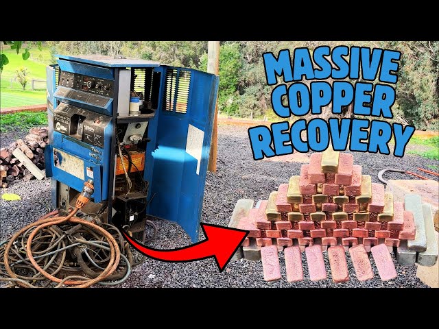Massive Copper Recovery - 69 Ingots - FREE COPPER - Trash To Treasure - BigStackD