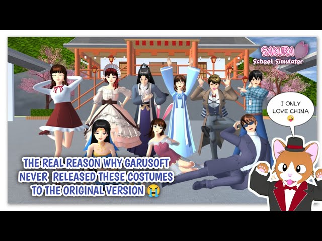 The real reason why Garusoft never  released these costumes to the original version 😭