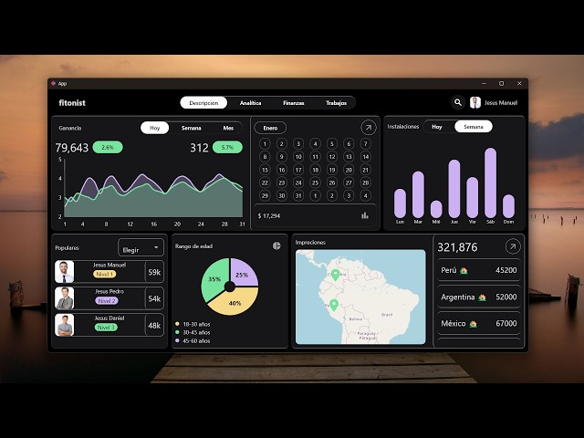 Create a Modern Dashboard with Python and Flet | Professional UI 💻📊