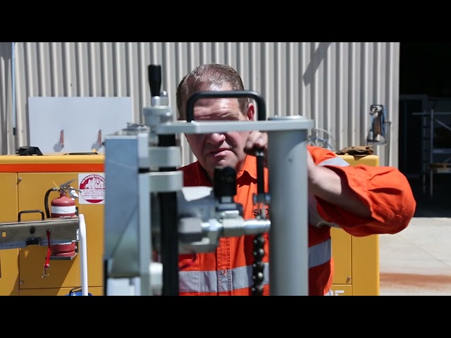 Wachs Diamond Wire Guillotine Saw 416 Demonstration Video