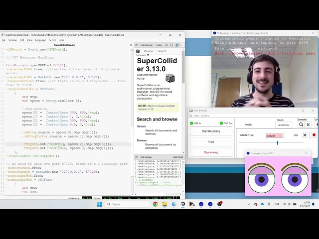 SuperOSCollider Demo - Interactive audio portfolio