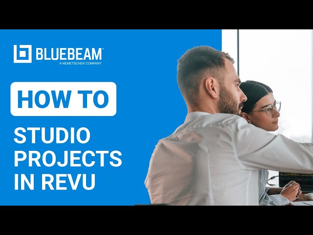 Studio Projects in Revu (v.18, 19, 20)