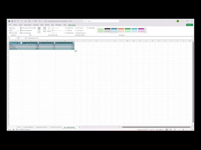 Intermediate: Combining Functions in Formulas