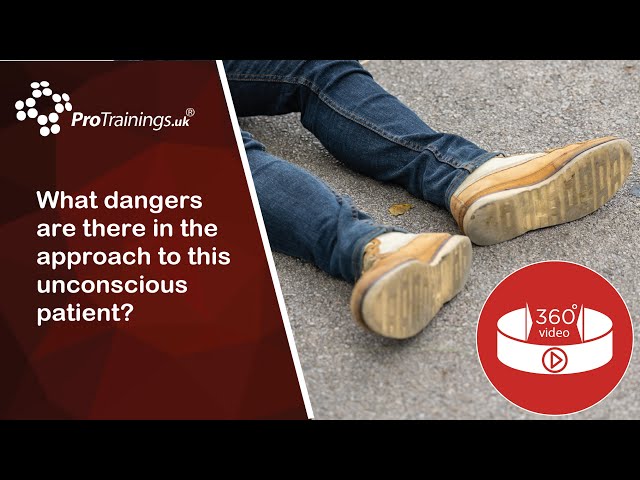 What dangers are there in the approach to this unconscious patient?