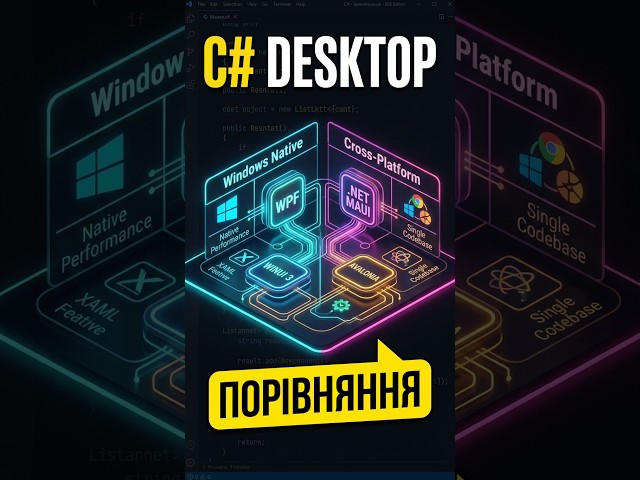 Desktop C# Development Options. WPF vs WinUI vs .NET MAUI vs Avalonia
