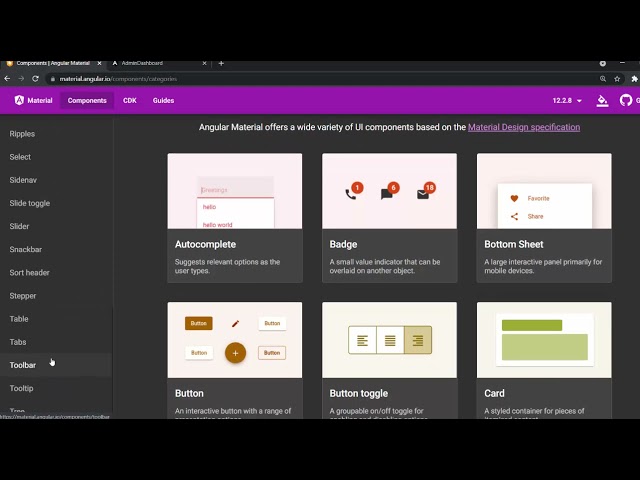 Angular 11 - Admin Dashboard using angular material - beginner